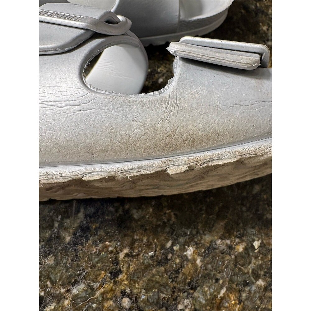 Birkenstock Arizona EVA Women's Slide Sandals Silver Metallic EU 40 US 9 - Picture 5 of 13